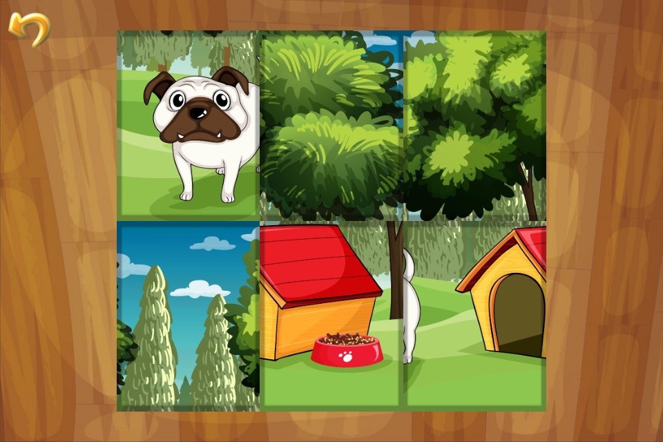 Cute Dogs Jigsaw Puzzles for Kids and Toddlers Lite - Preschool Learning by Tiltan Games screenshot 4