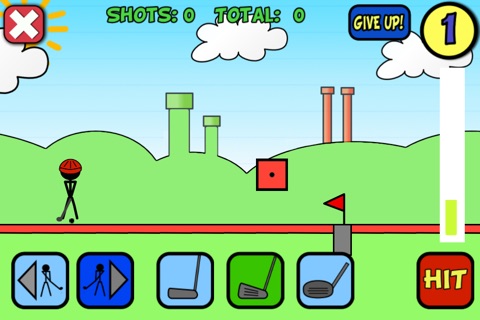 Stick Man Mega Golf Free screenshot 3