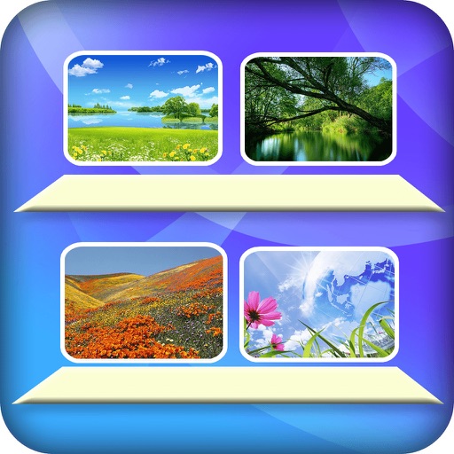 Amazing Nature Wallpapers & Backgrounds HD for iPhone and iPod: With Awesome Shelves & Frames icon