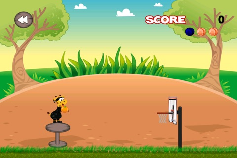 Ninja Flick - A Giraffe Hoop Challenge- Free screenshot 3