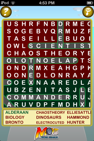 Epic Movie Word Search - giant film wordsearch puzzle (ad-free) screenshot 4