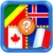 "Flagomania" - is a fascinating game where you have to guess the countries by their flags