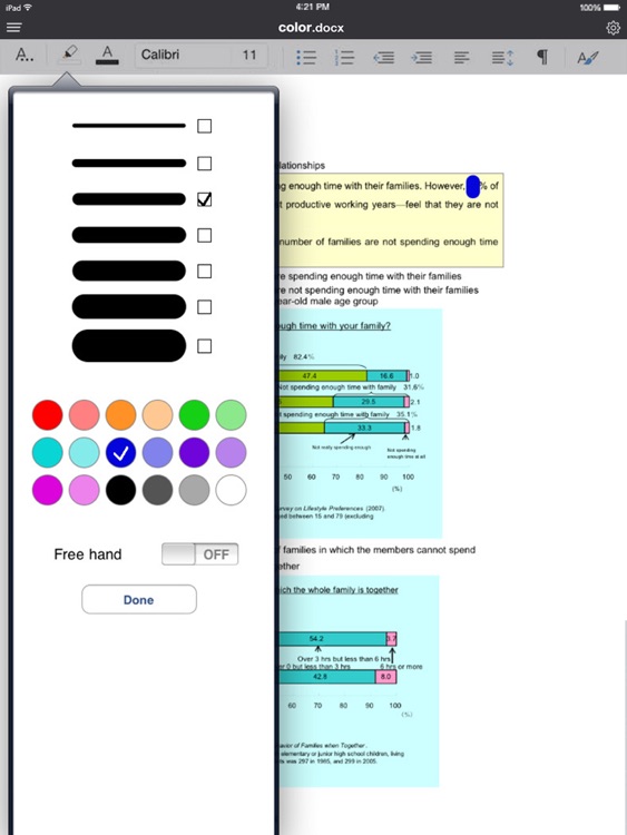 Docs Offline -Editor & Word processor for Microsoft Office Word & for OpenOffice screenshot-3