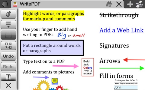 WritePDF for iPhone screenshot 2