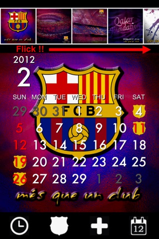 FCバルセロナカレンダー screenshot 2