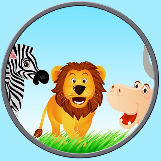 beautiful jungle animals for kids - no ads icon