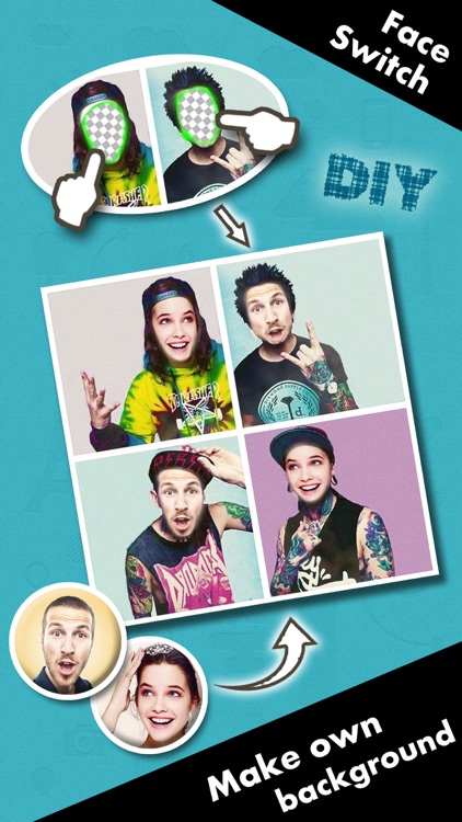 Face Switch HD - Visage Photo Editor, Change and Replace Yr Head in Pic Frame Hole with Color Filter Effects
