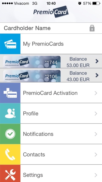 PremioCard Mobile