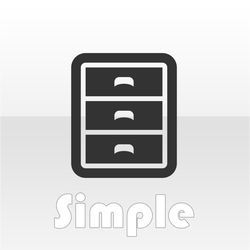 Simple Storage - simple image, note, video and audio storage icon
