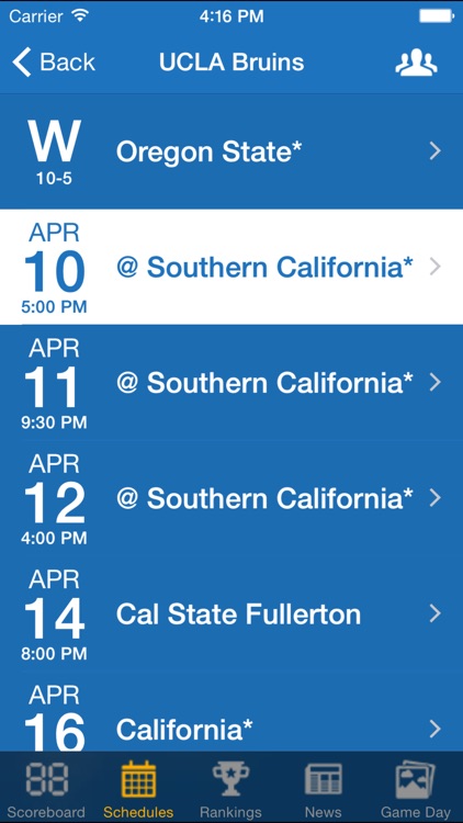 Pac 12 Baseball Schedules & Scores