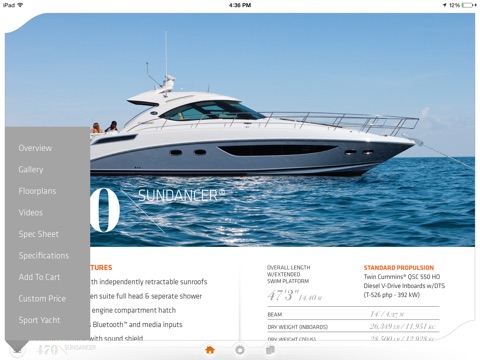 Sea Ray Dealer Sales Application screenshot 3