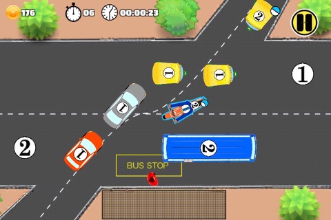 Indian Traffic Madness - a puzzle game for managing a junction screenshot 2
