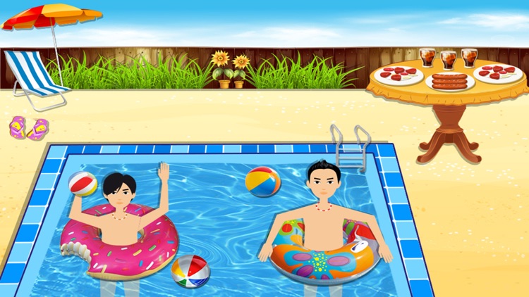 Pool Party & Bonfire - BBQ cooking adventure & chef game