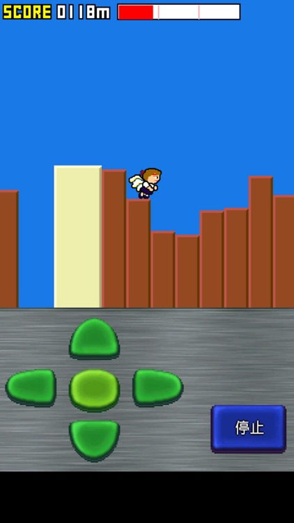 おばちゃんがしゃがむ