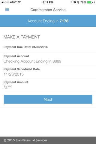 Elan Credit Card screenshot 4