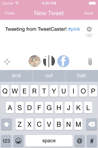 TweetCaster PINK for Twitter screenshot 4