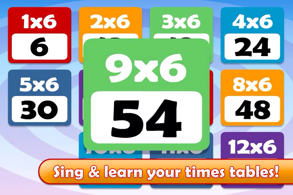 Math Songs: Times Tables 1x - 6x screenshot 2