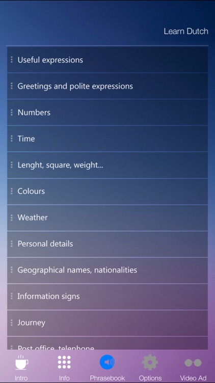 Learn DUTCH Fast and Easy - Learn to Speak Dutch Language Audio Phrasebook App for Beginners