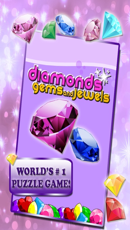 A Diamond, Gems & Jewels Puzzle Match Three or More Splash Game – Best Family & Kid Fun Pro!