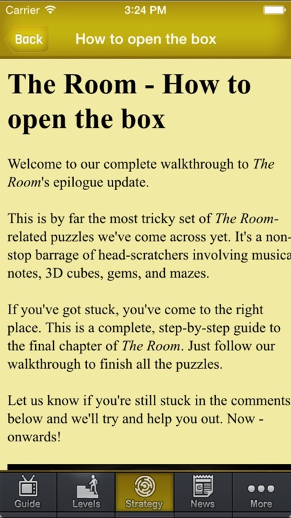 Guide for The Room - Walkthrough Guide