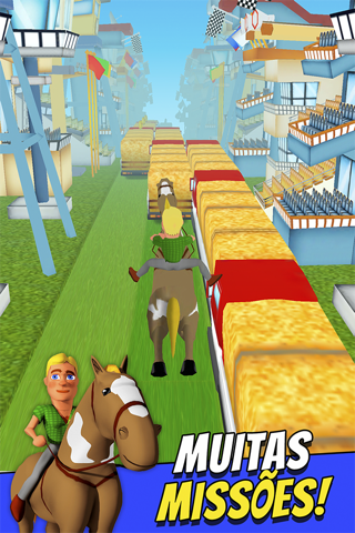 Cartoon Horse Riding Free - Horsemanship Equestrian Race Game screenshot 4