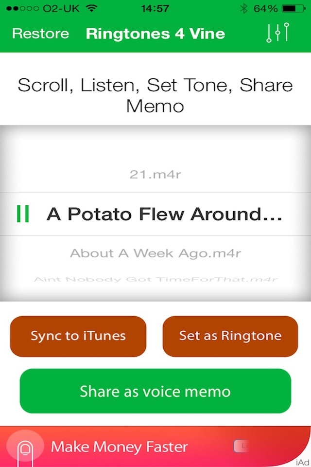 VTones Audio Pack For Vine screenshot 3