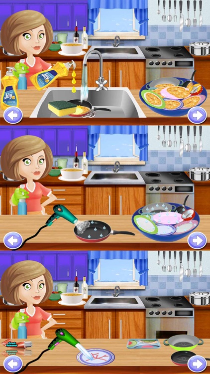 Kids Dish Washing & Cleaning - Play Free Kitchen Game