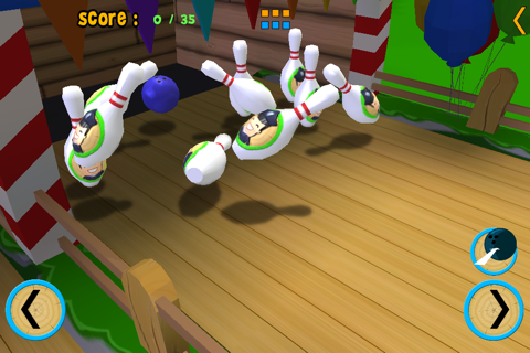 jungle animals and bowling for children - free game screenshot 3