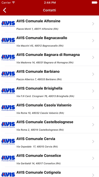 Avis Provinciale Ravenna