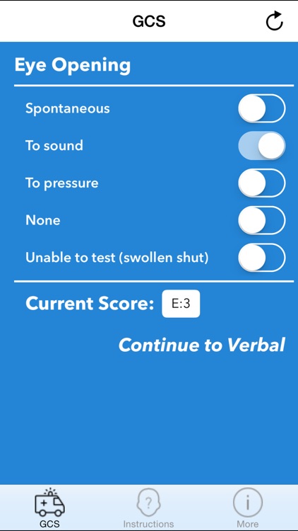 GCS 2015 - Glasgow Coma Scale Calculator screenshot-3