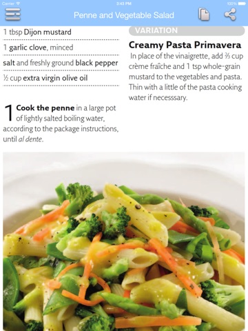 Low Calorie Recipes for iPad screenshot 2