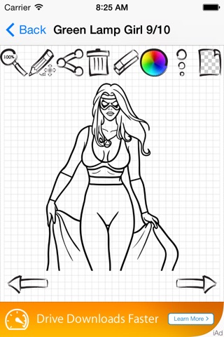 Easy Draw : Female Superheroes screenshot 4