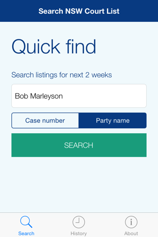 Search NSW Court Lists - náhled