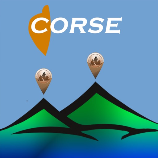 Corse mountains icon