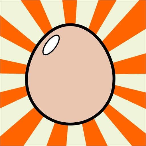 Mr Egg jumps up and down in an endless way to his home iOS App