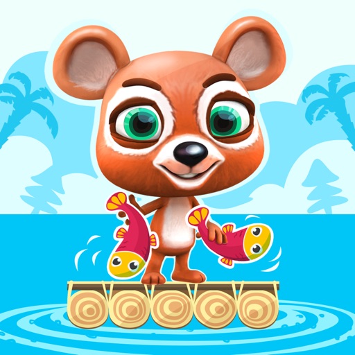 Teddy Bear Jump - Infinite Hunt on Fish Island - Survival Tilt & Run Game icon