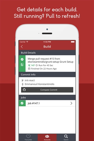 Trevor: Continuous Integration on the go screenshot 3