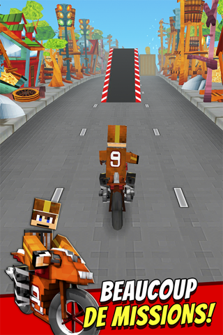 Super Bike Runner - Free 3D Blocky Motorcycle Racing Games screenshot 4