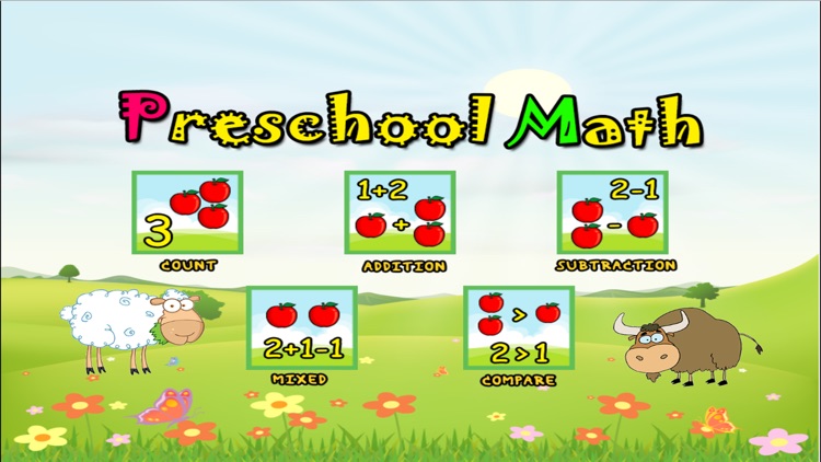 Math addition and subtraction numbers for kids