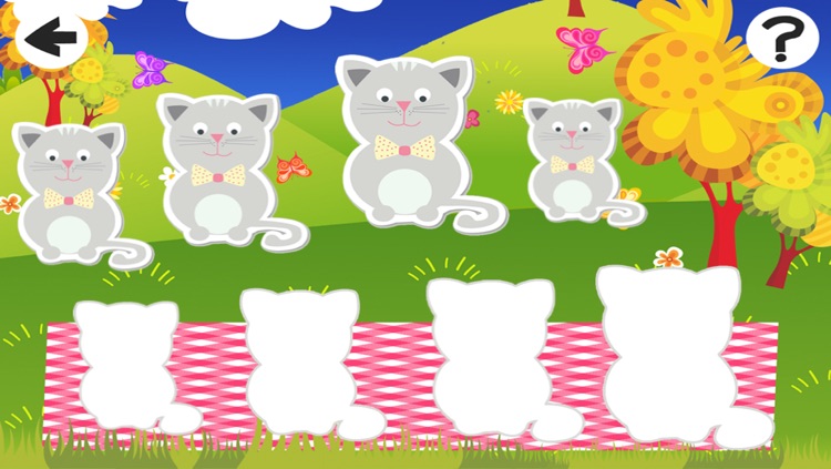 A Babies Animals Sort By Size Game to Learn and Play for Children