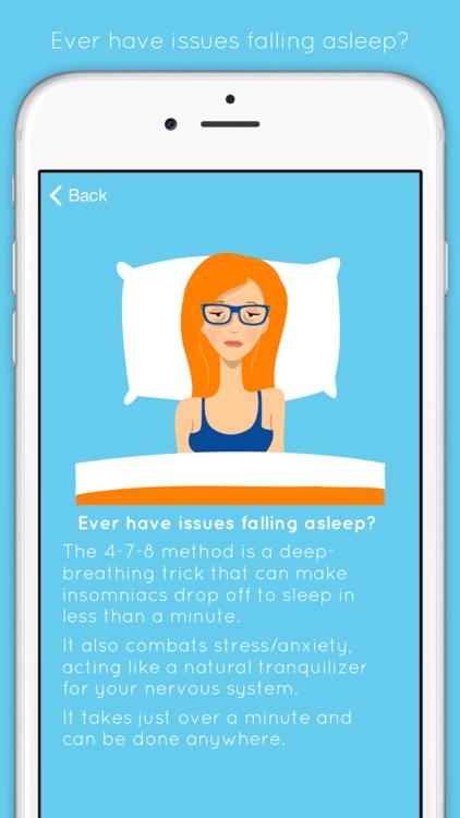Breathe - 4-7-8 Method - Keep Calm & Get To Sleep In 1 Minute screenshot-0
