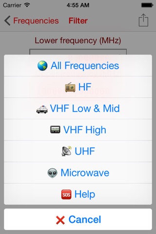 COMU Frequencies screenshot 4