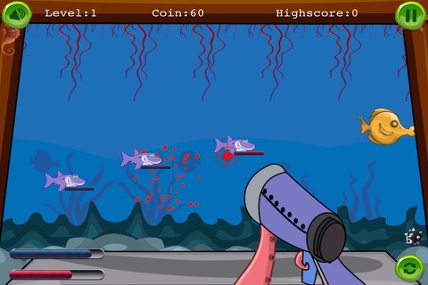 Octopus Sea Adventure - Shark Shooter Rush - Premium screenshot 2