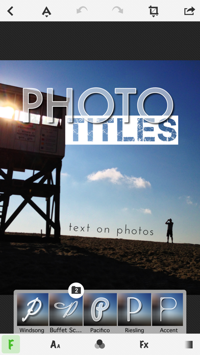 TitleFx - Write on Pictures, add Text Captions to Photos Screenshot on iOS
