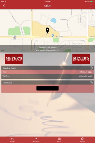 Meyer's Insurance Ltd. screenshot 2