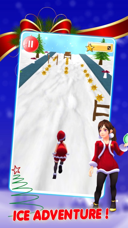 Christmas Santa Surfer-Ice Adventure Run 3D