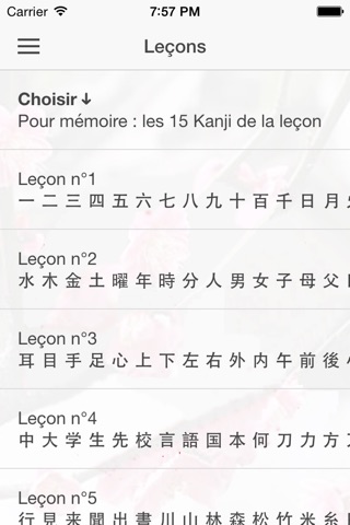 Kanji Bien Vus screenshot 3