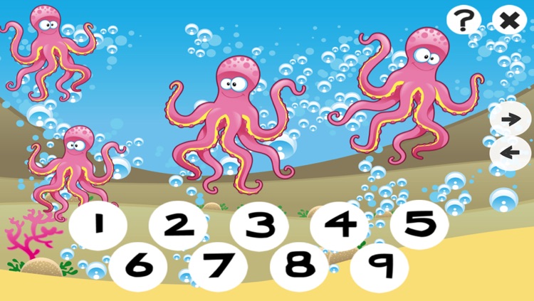 123 Counting Games For Kids With Open Sea animals screenshot-3