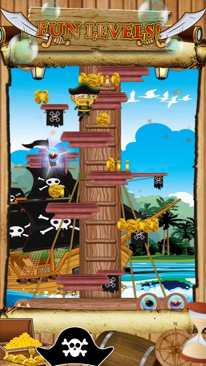 Awesome Pirate Jump Crazy Adventure Game by Super Jumping Games FREE screenshot-3