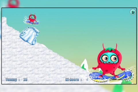 Barry the Berry Snow Monster : The Winter Fun Ski Race screenshot 3